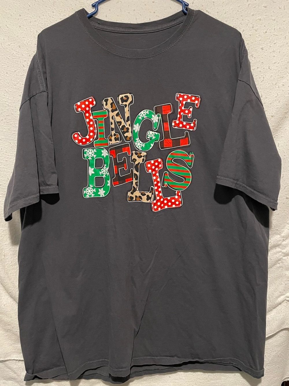 Men's Dark Gray 'Jingle Bells' Graphic Tee